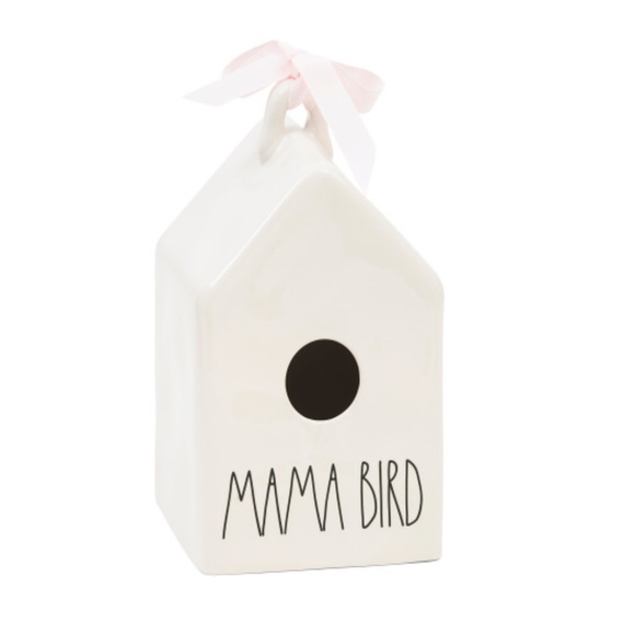 Rae Dunn MAMA BIRD birdhouse. - Picture 5 of 6